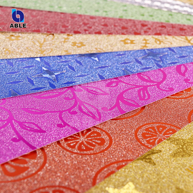Factory Quality 250GSM Glitter Patterned Paper Cardstock from China