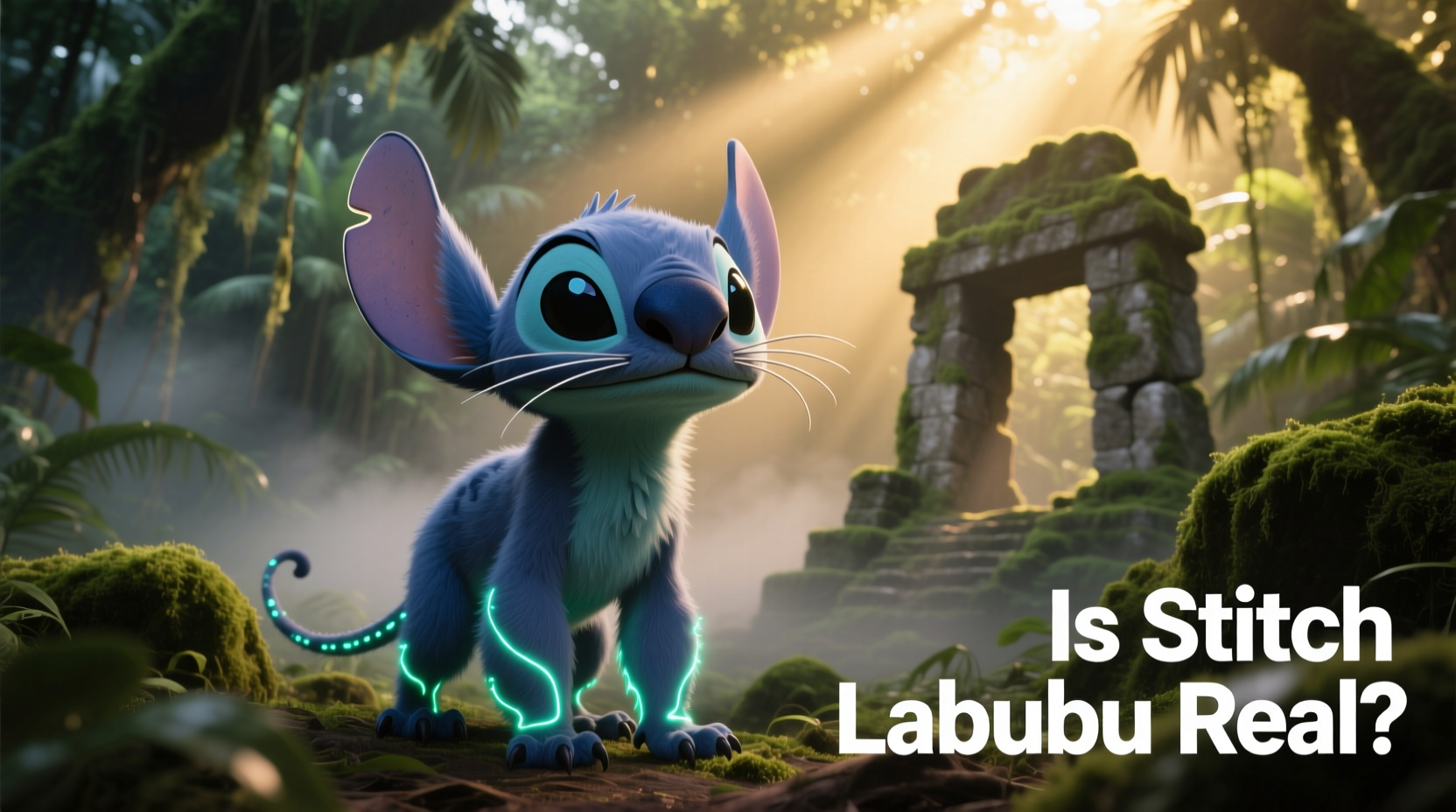 is stitch labubu real