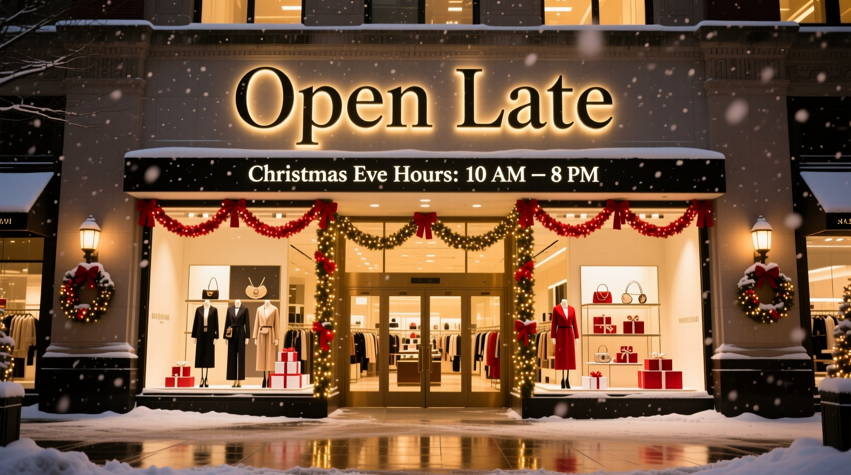 is nordstrom open on christmas eve