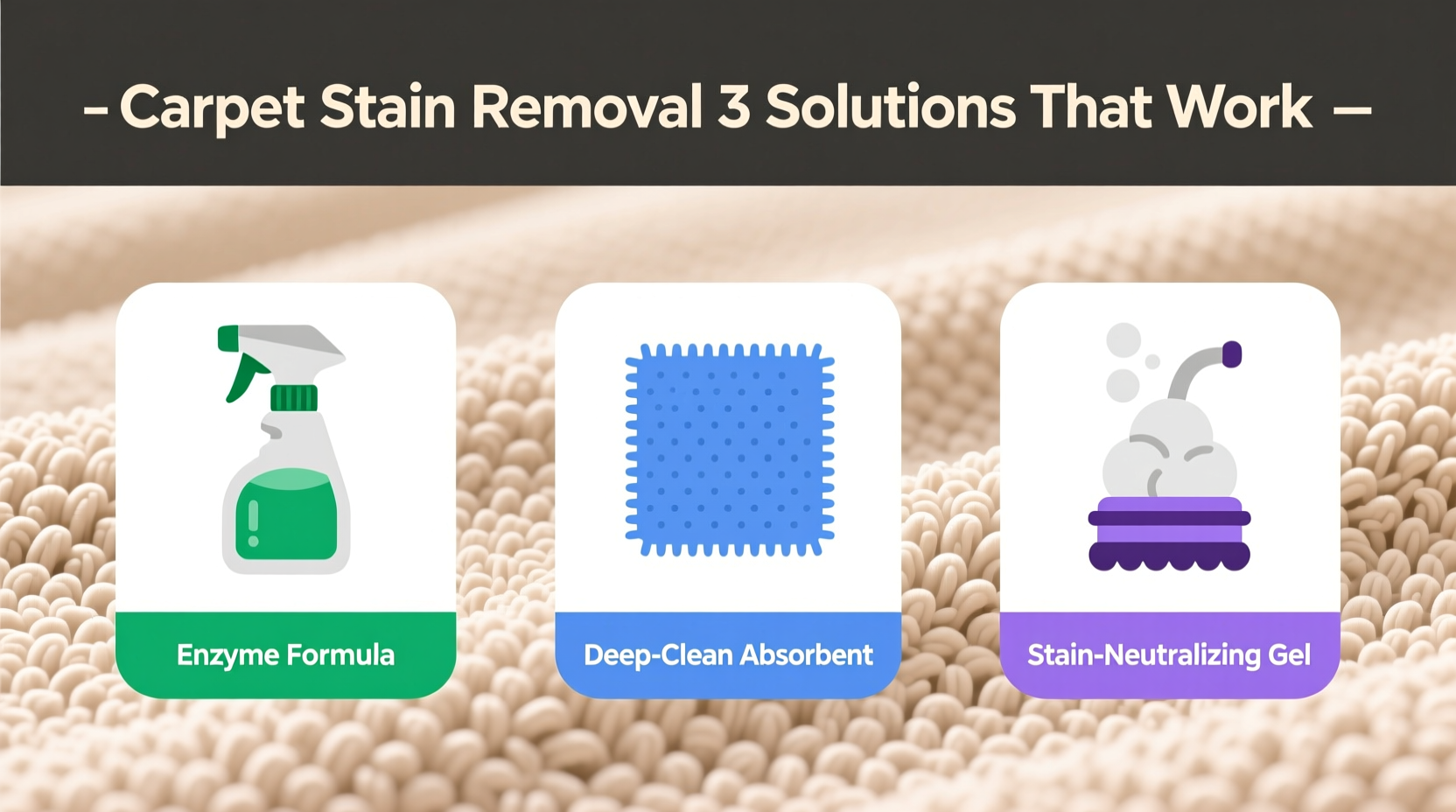 carpet stain removal 3 solutions that work