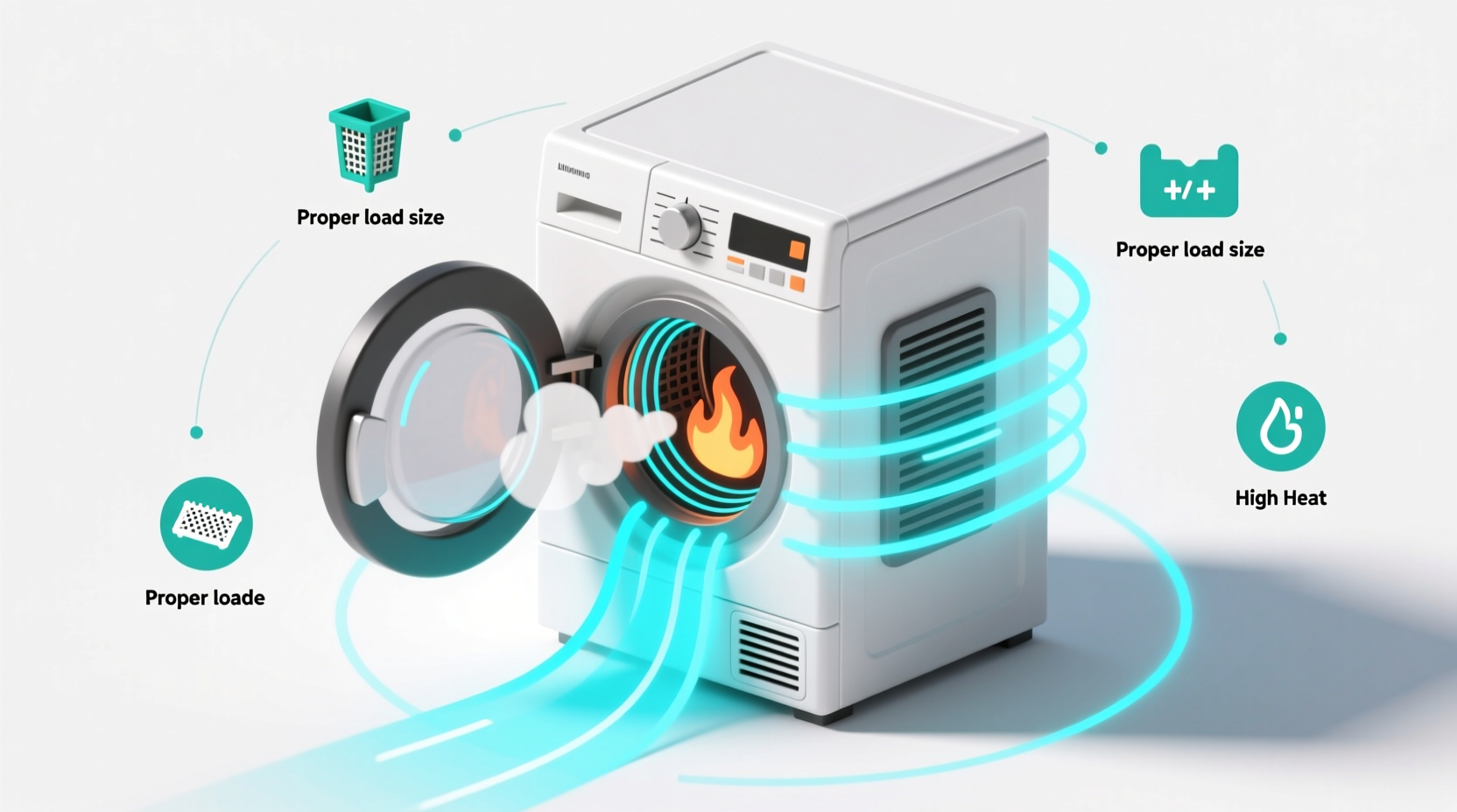 how to make dryer dry faster