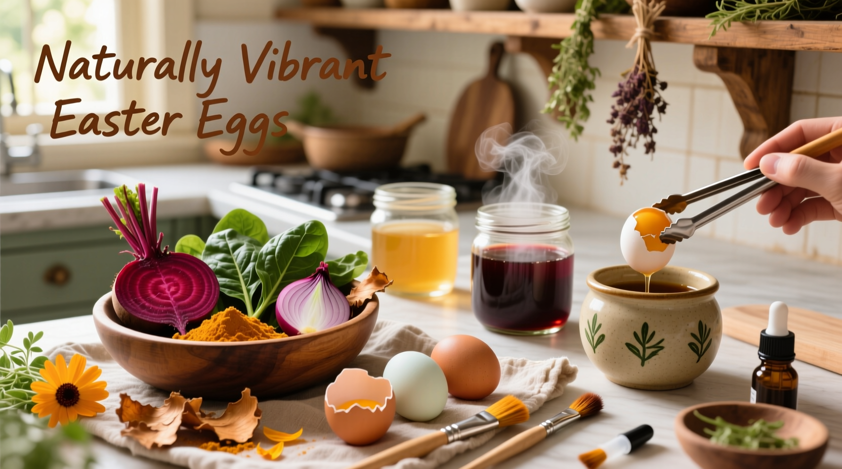 how to paint easter eggs naturally