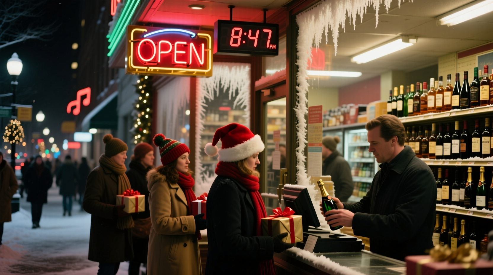 is liquor stores open on christmas eve
