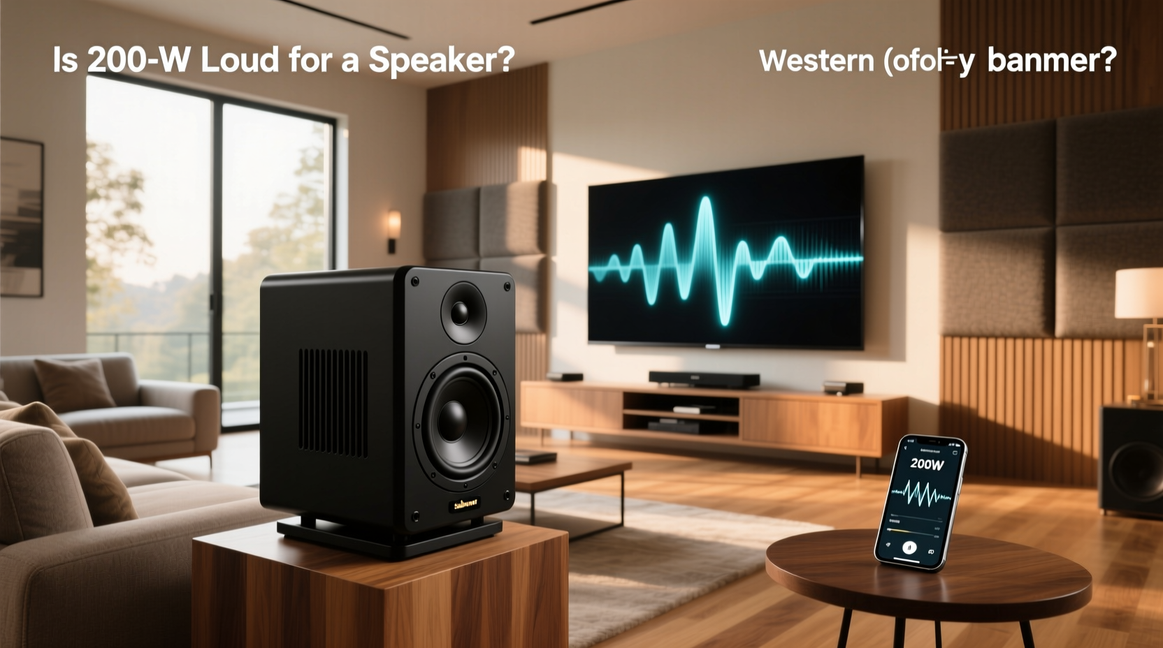 200w subwoofer loud enough for your room 