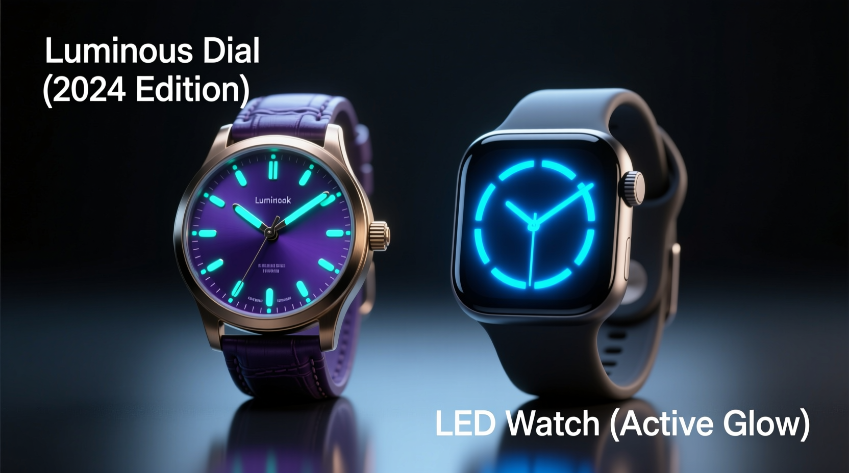 luminous dial vs led watch are glow in the dark watches actually better in 2024