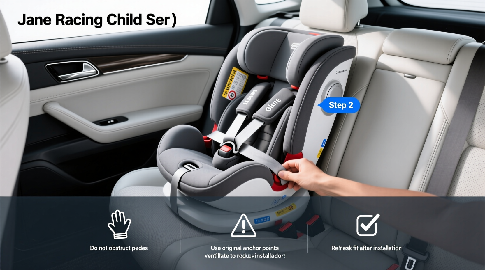 jane racing child car seat