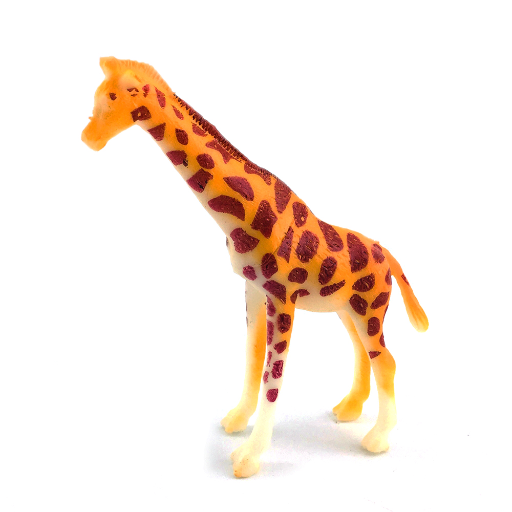 促销儿童教育12件小型混合野生动物世界套装塑料动物玩具