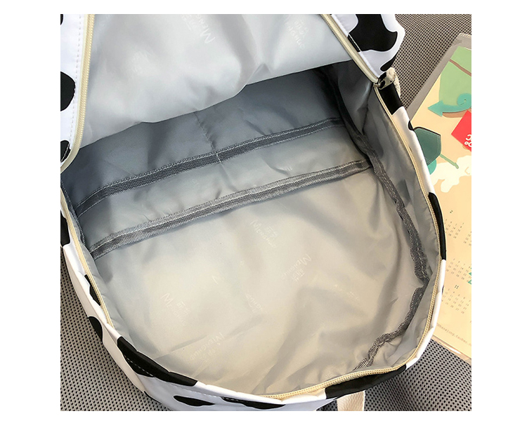 2022 Customized College Student Milk Cow New Designer Fashion School Harajuku Women Backpacks Lightweight Female Bag Book