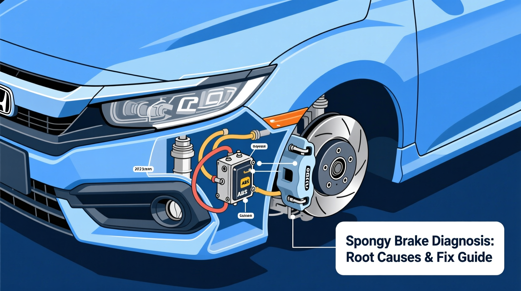 civic 10th gen spongy brake diagnosis