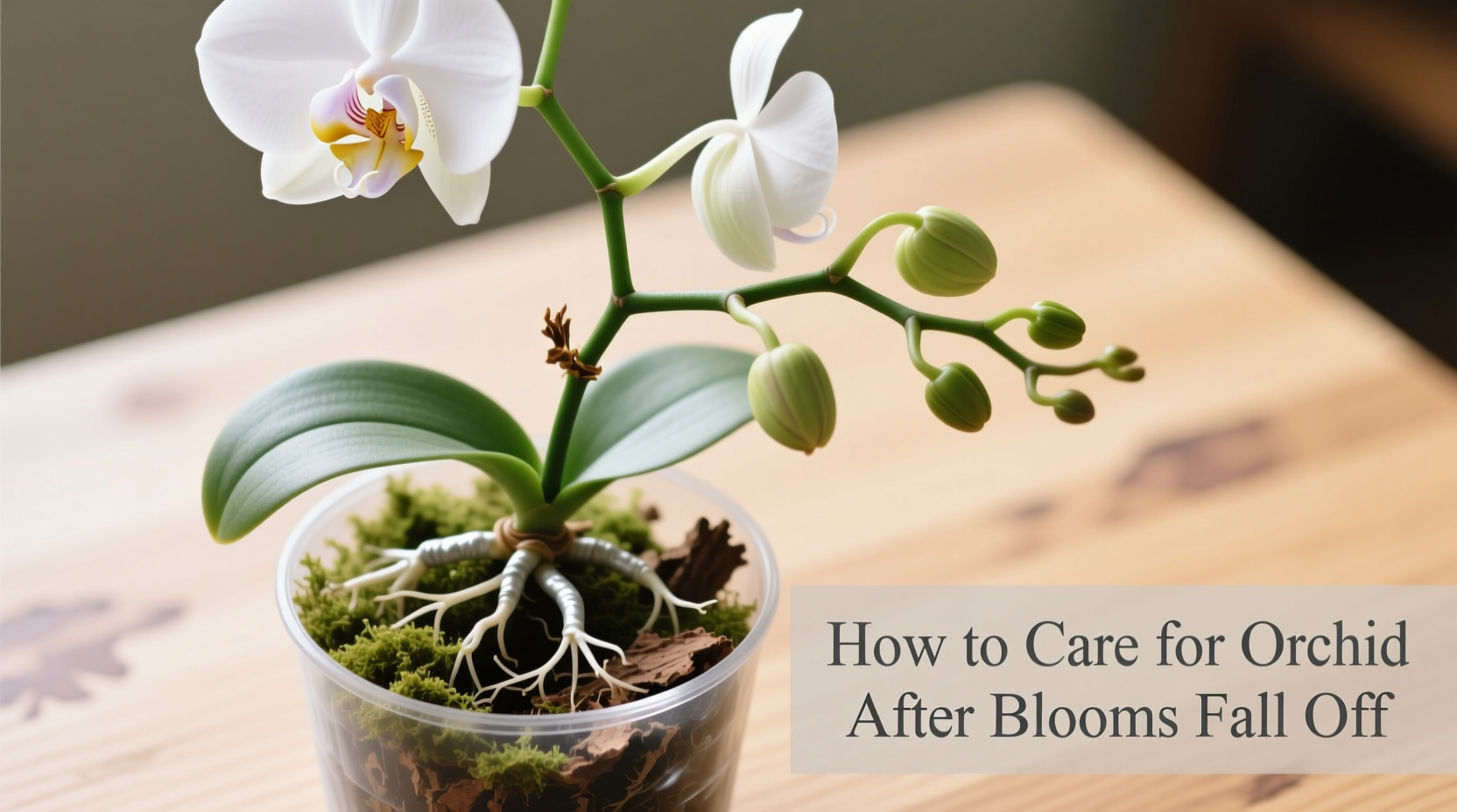 how to care for orchid plant after blooms fall off