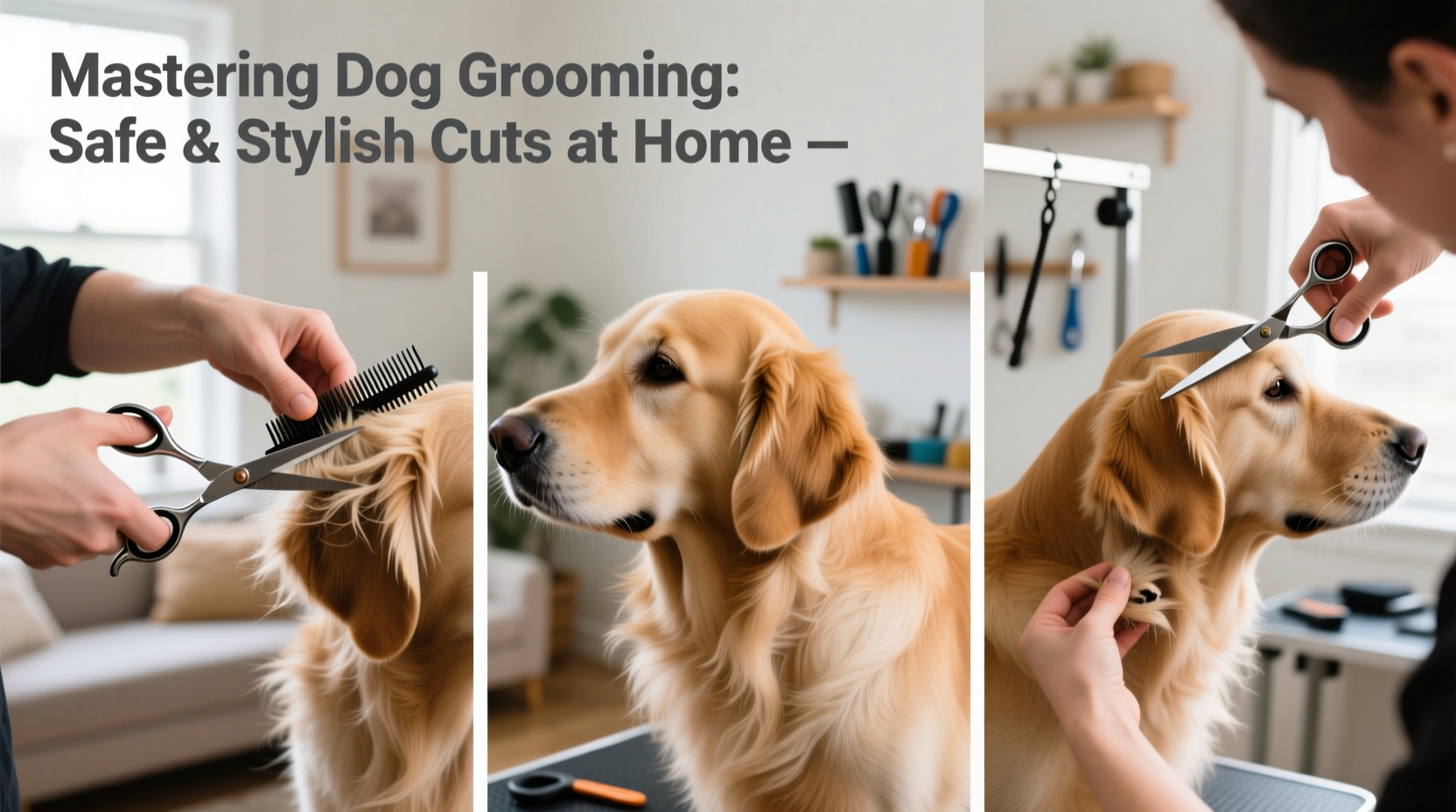 mastering dog grooming with scissors a step by step guide for safe and stylish cuts at home