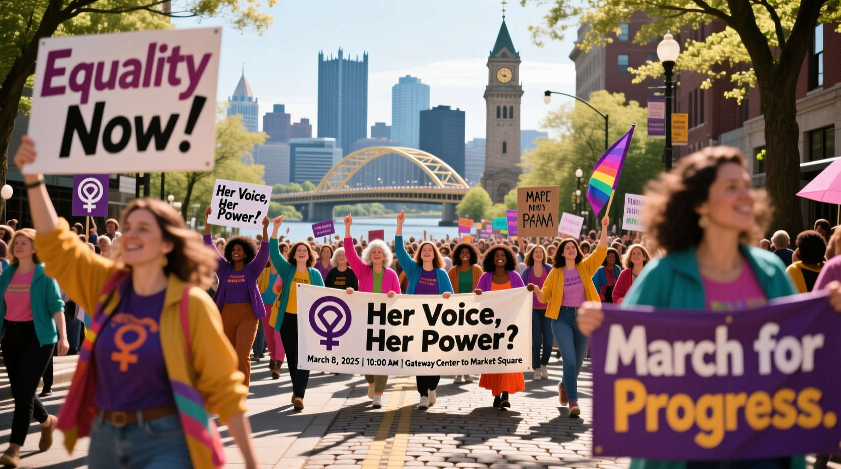womens day march pittsburgh