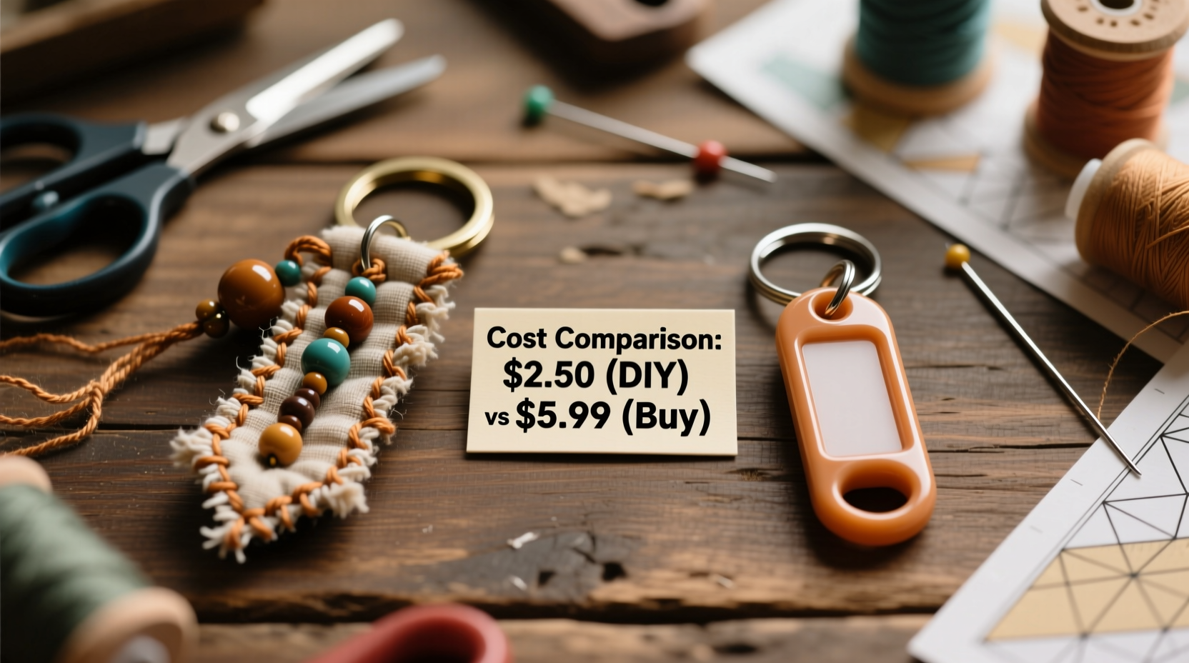 are diy keychains actually cheaper than buying them whats the catch