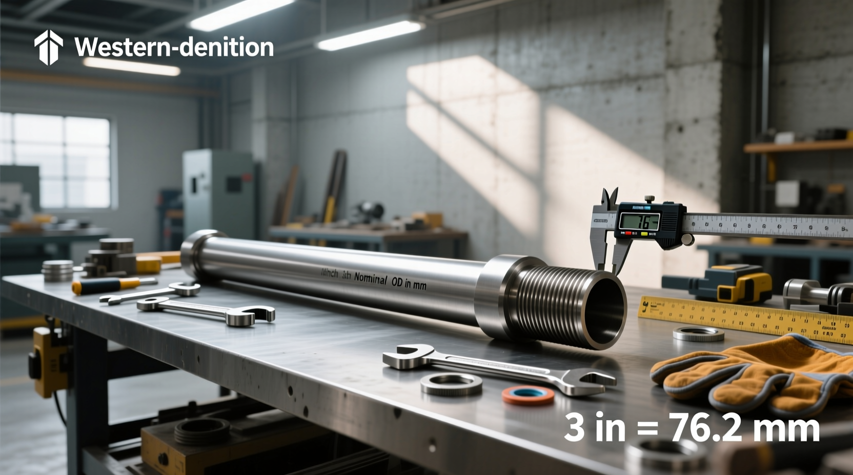 3 inch pipe od in mm conversion dimensions
