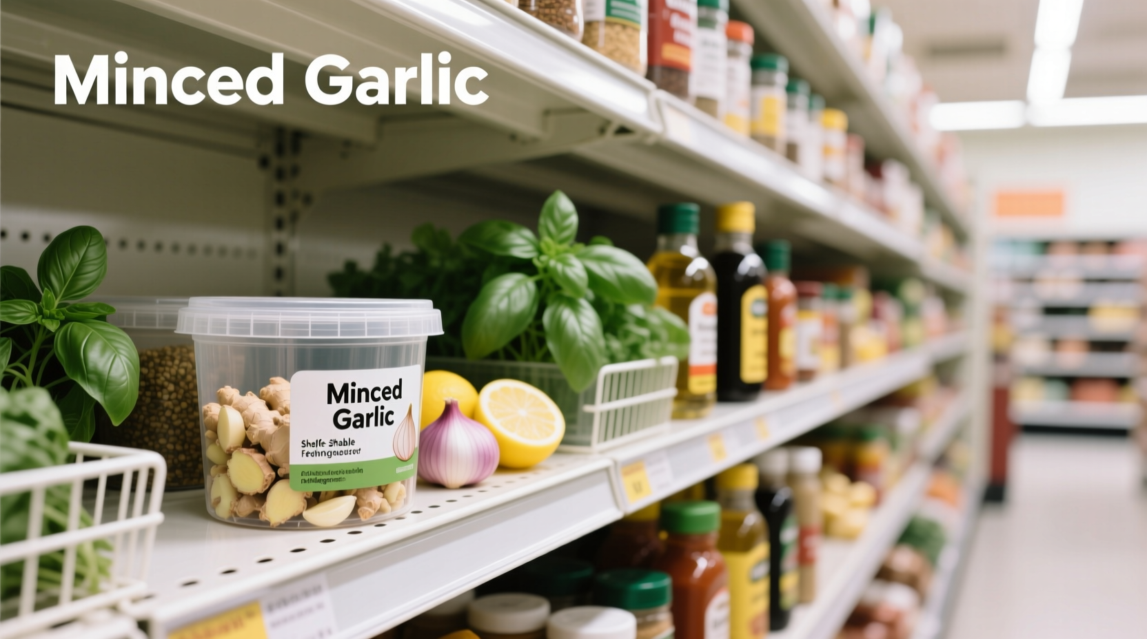 where can i find minced garlic in the grocery store