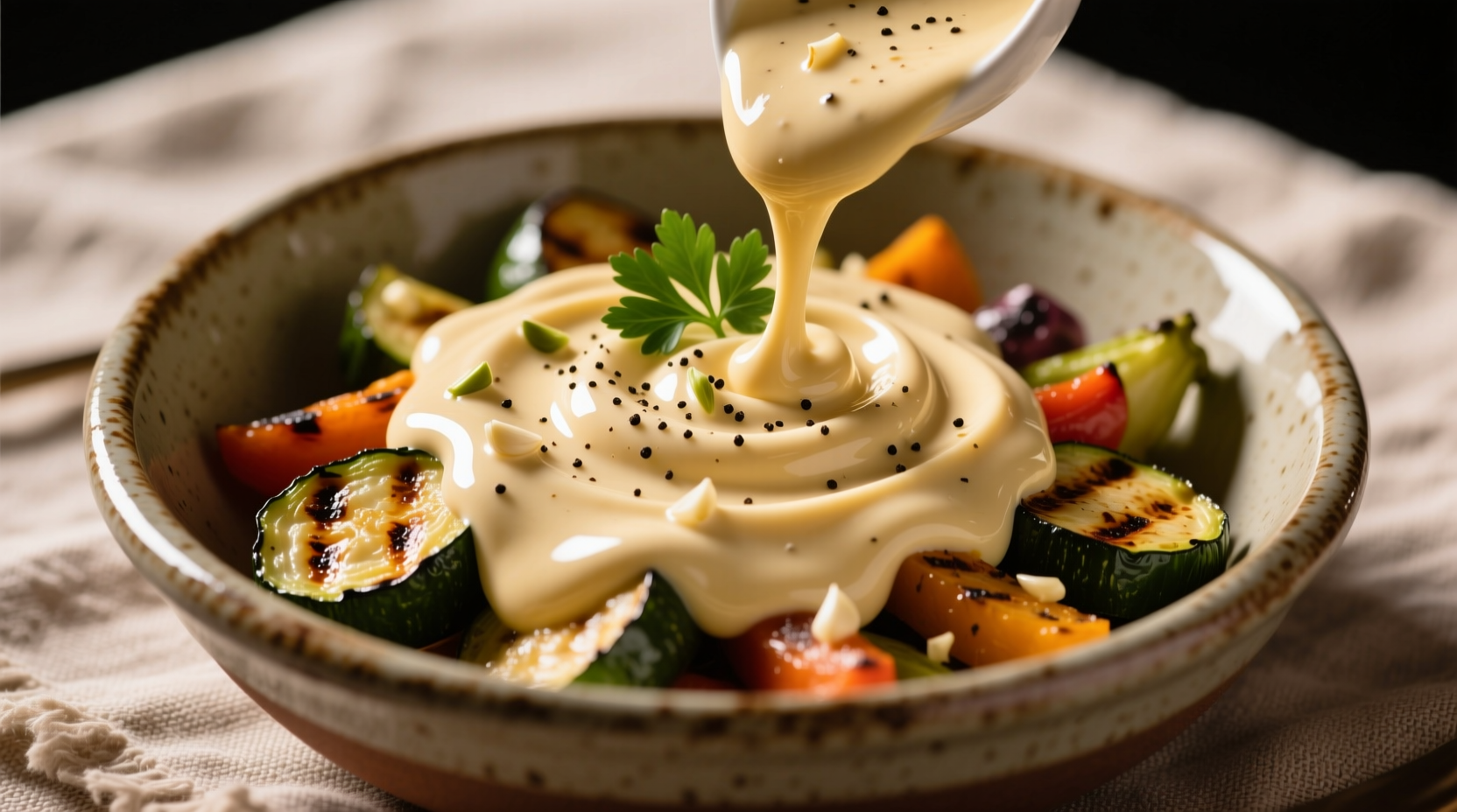 garlic sauce with cream