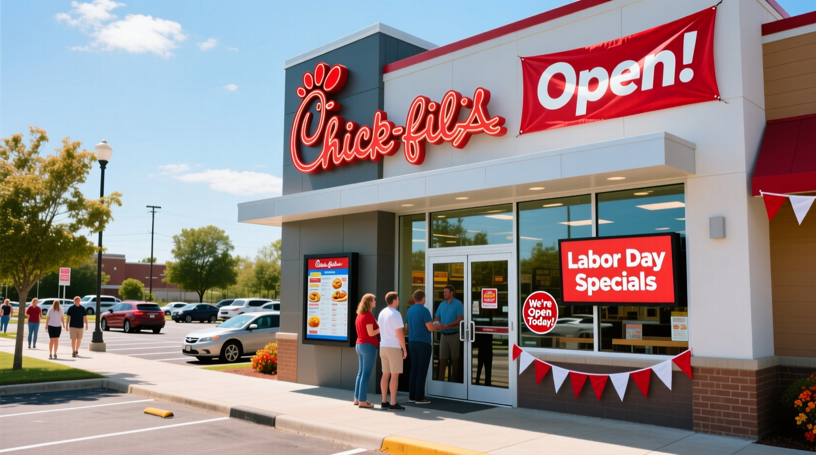 is chick fil a open on labor day near me