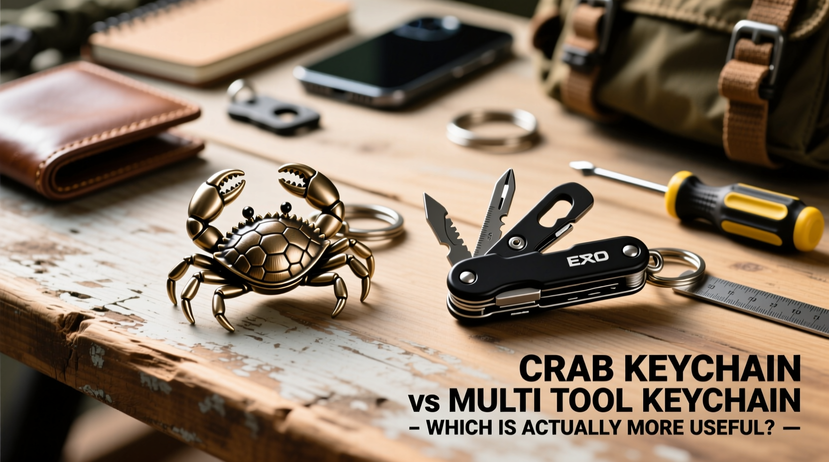crab keychain vs multi tool keychain which edc gadget is actually more useful