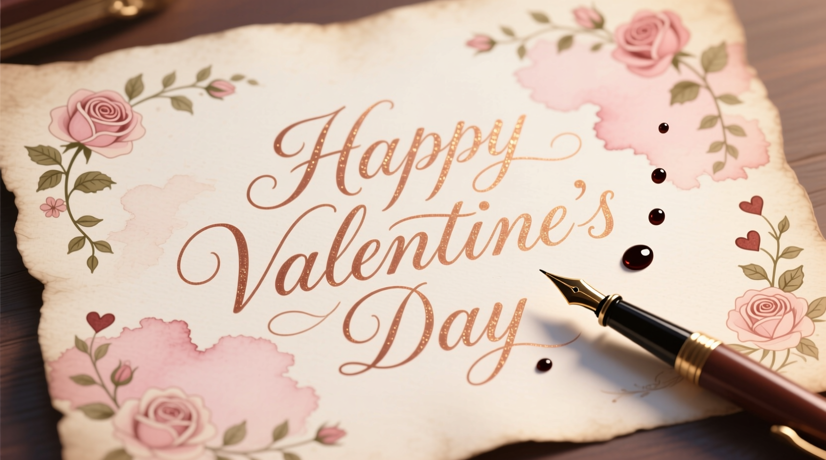 How to Write 'Happy Valentine's Day' in Calligraphy