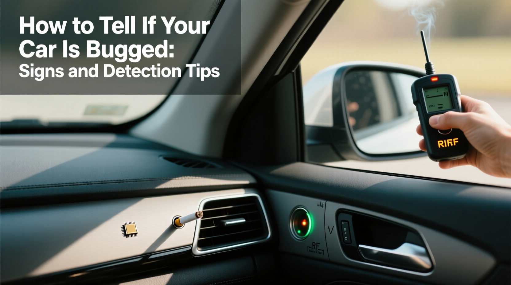 how can you tell if your car is bugged