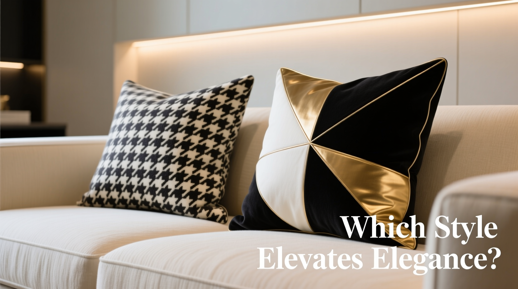 houndstooth vs geometric throw pillows which style makes a room look more expensive
