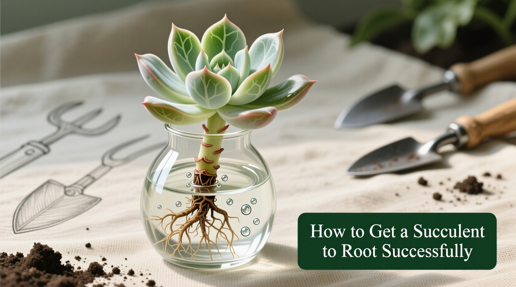 how to get a succulent to root