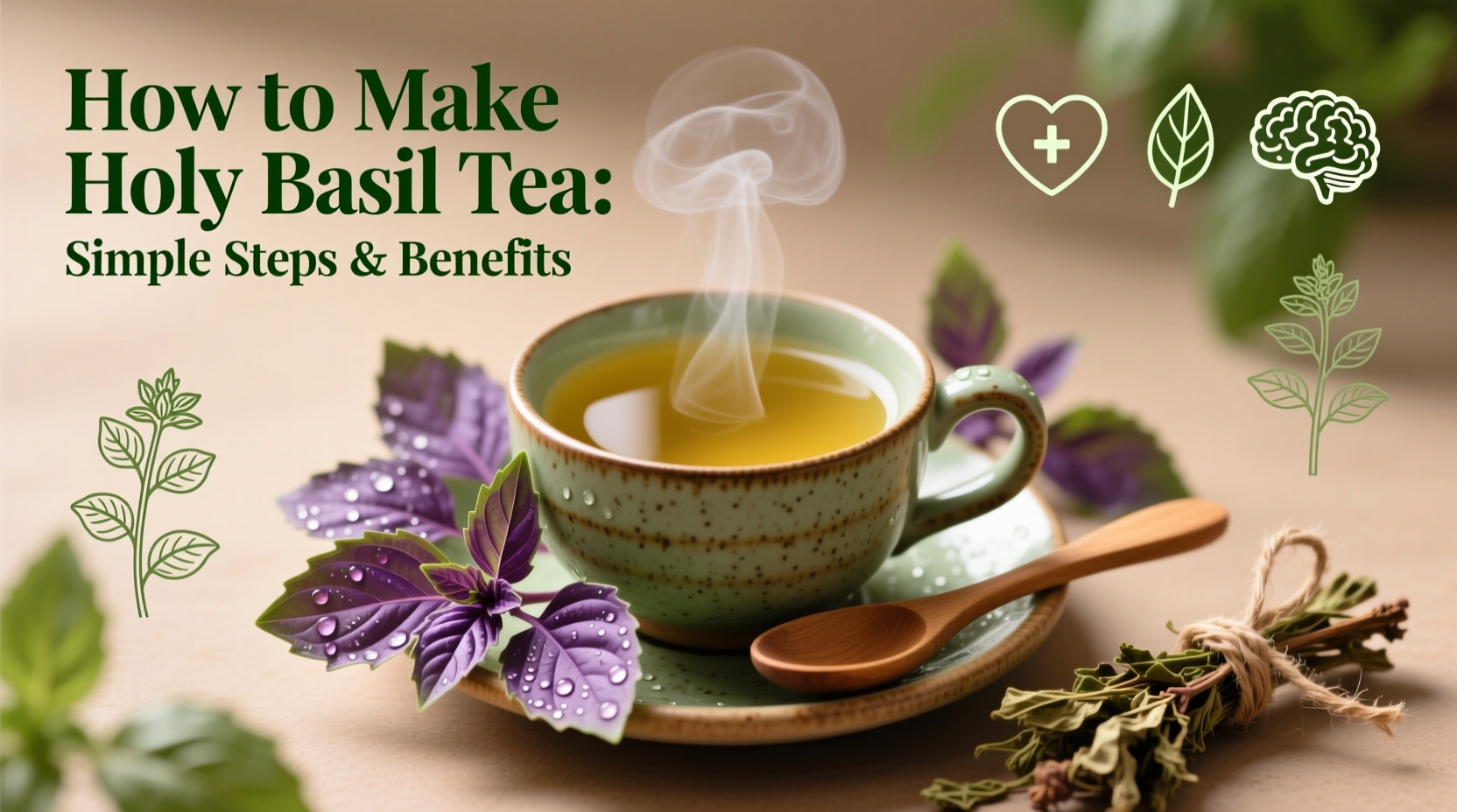 how to make holy basil tea