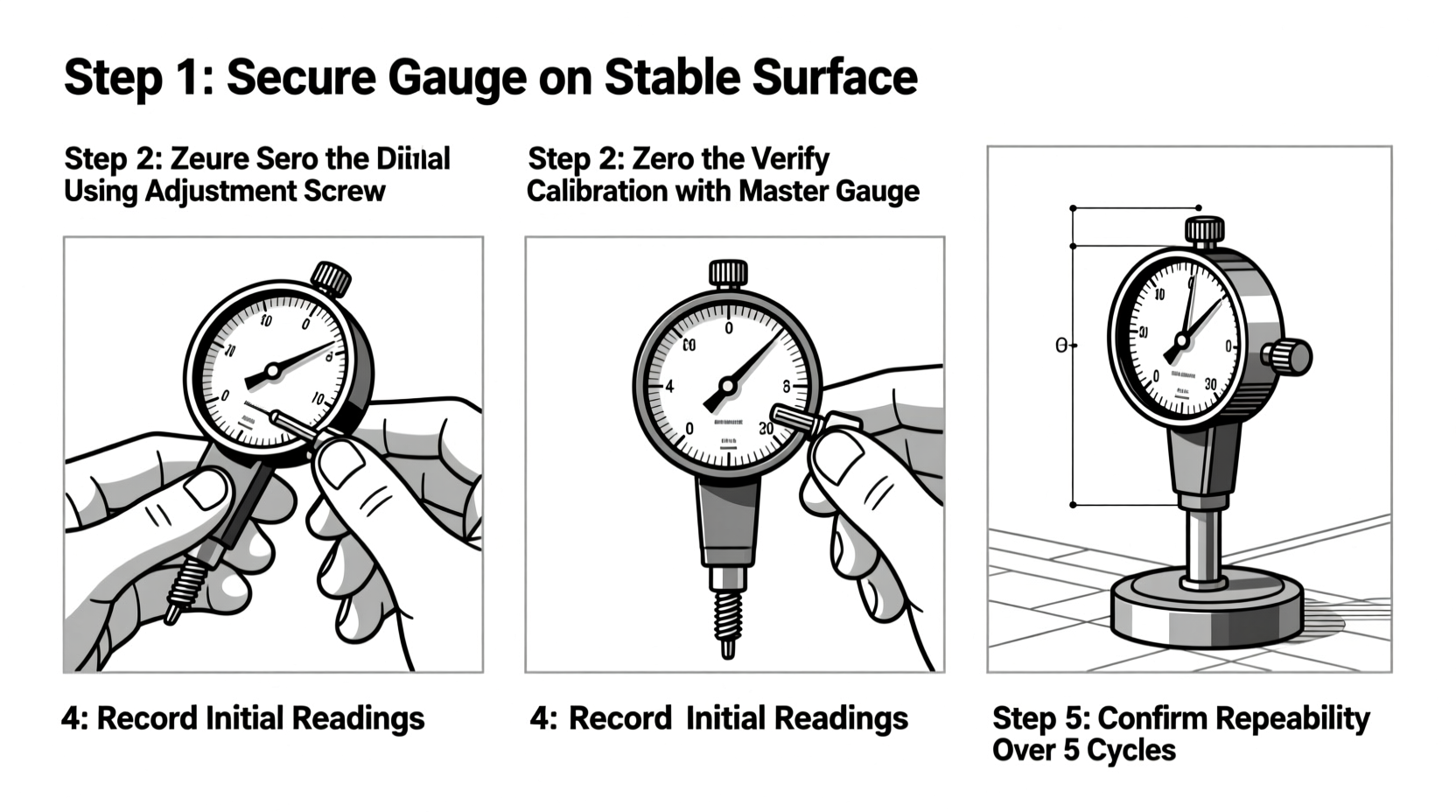 mastering precision a step by step guide to calibrating a dial gauge correctly