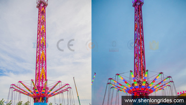 Direct Factory Amusement Rides Free Fall Drop Tower/ Small Sky Drop Tower Rides for Sale