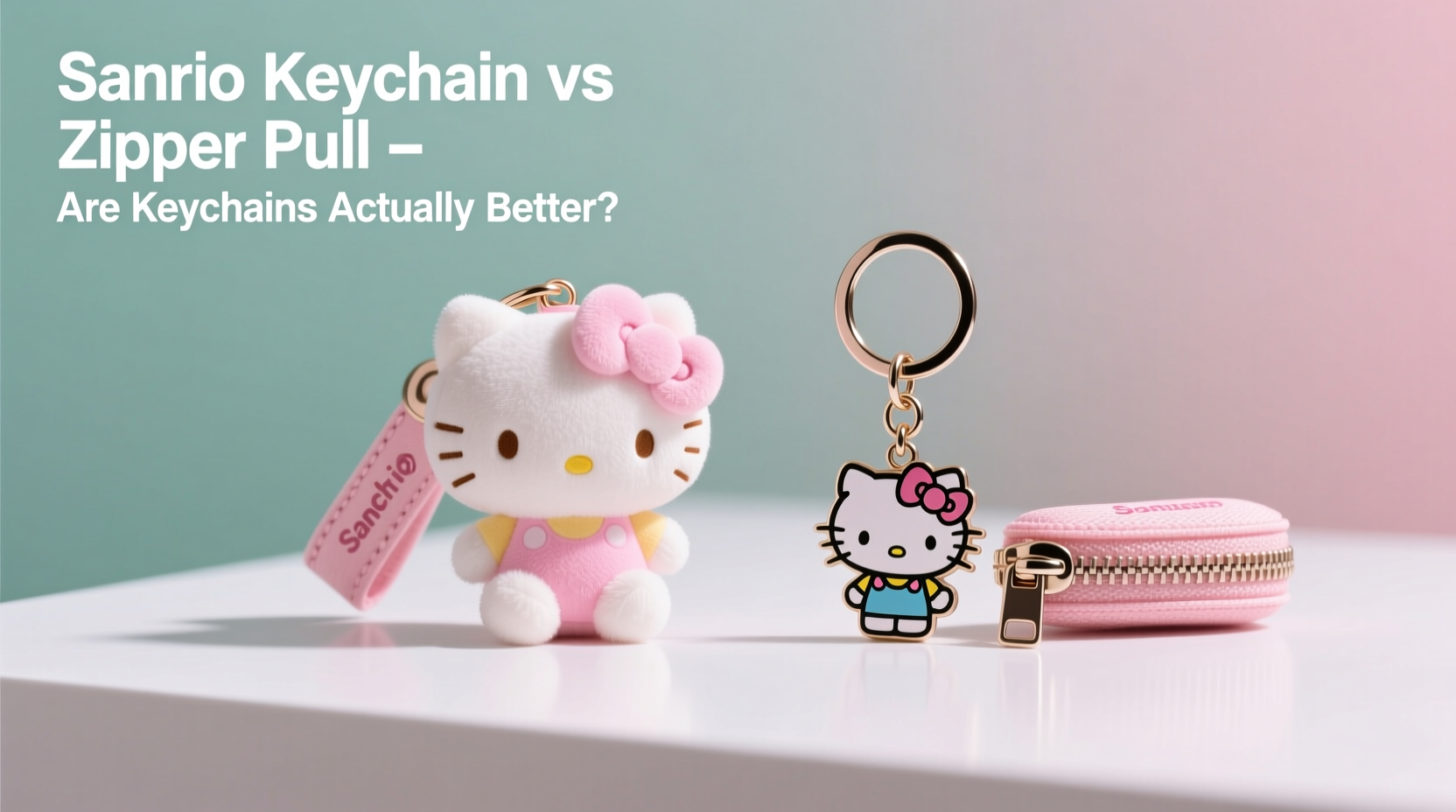 sanrio keychain vs zipper pull are keychains actually better or is it just hype