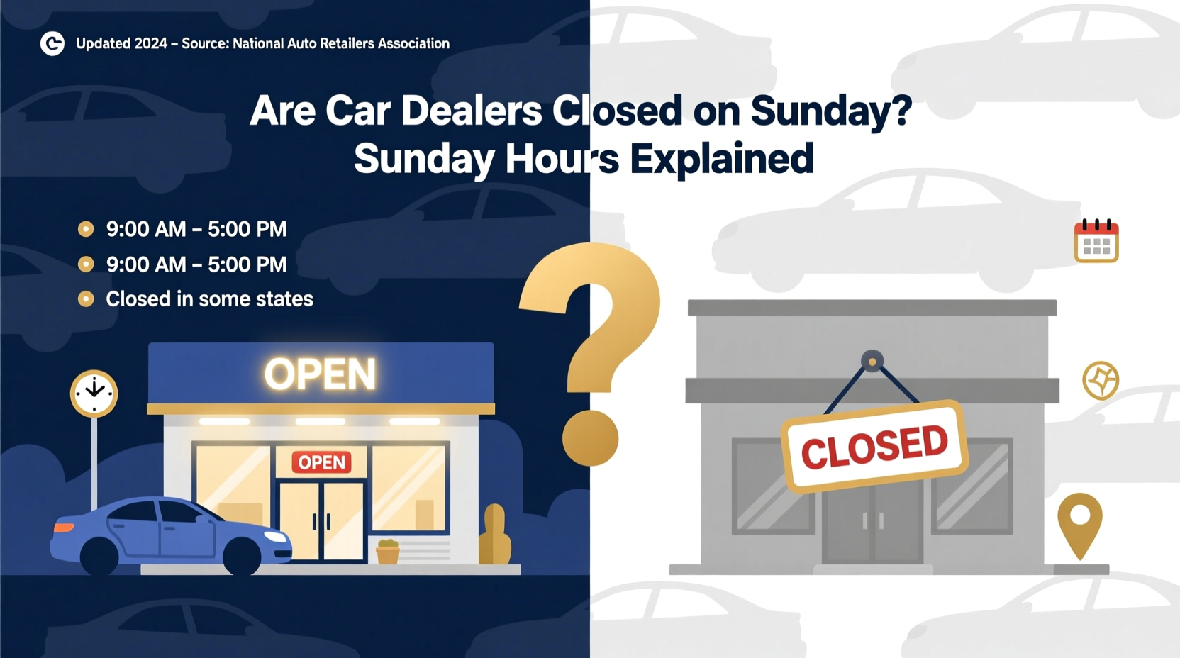 are car dealers closed on sunday