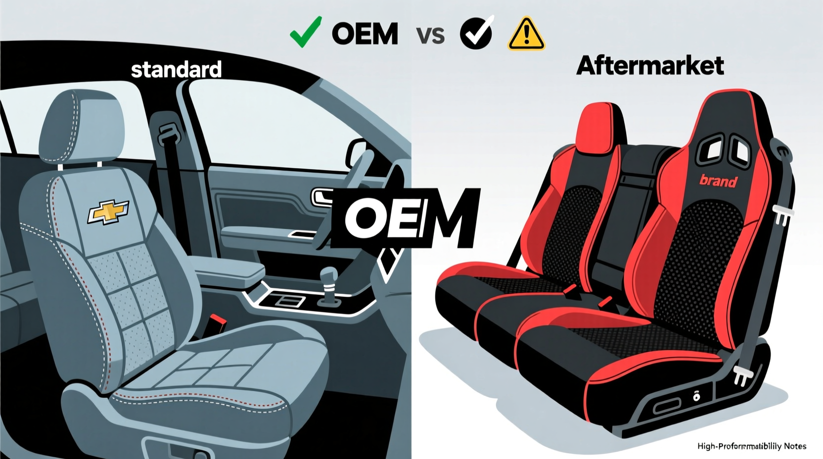 oem vs aftermarket seat 2004 suburban