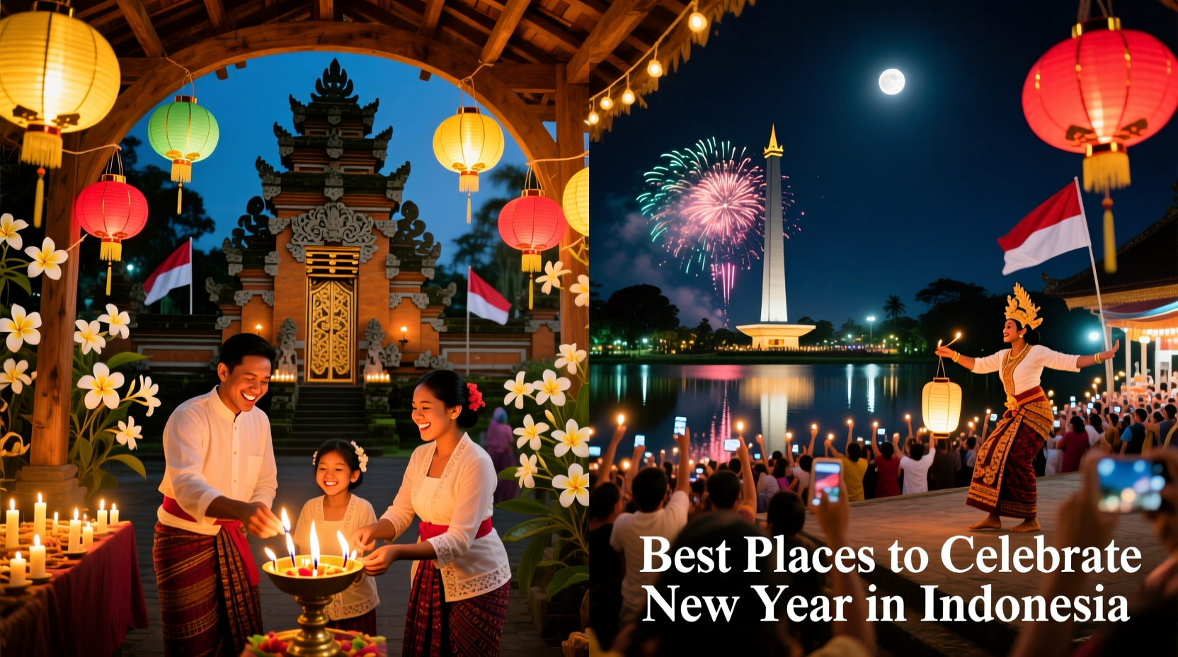 where can i go for new year celebrate in indonesia