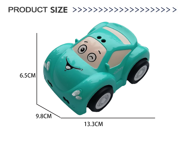 2022 New Coche Battery Operated Cartoon, 2 Function React Car Toys Magic