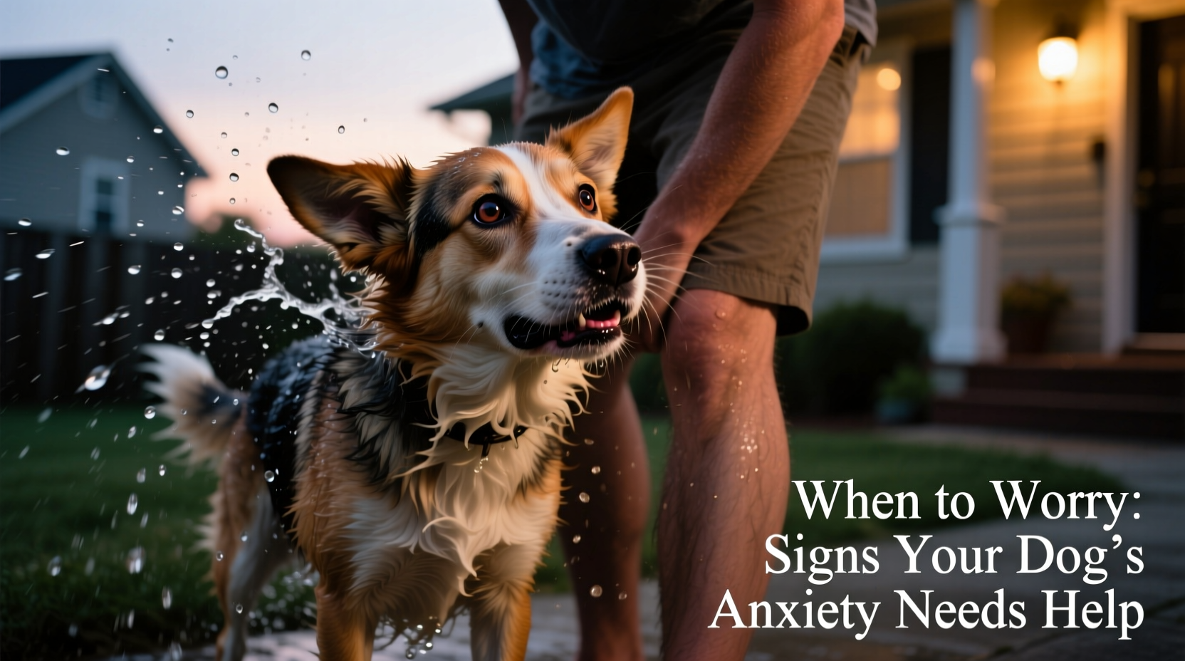 dog shaking and wont leave your side causes when to worry