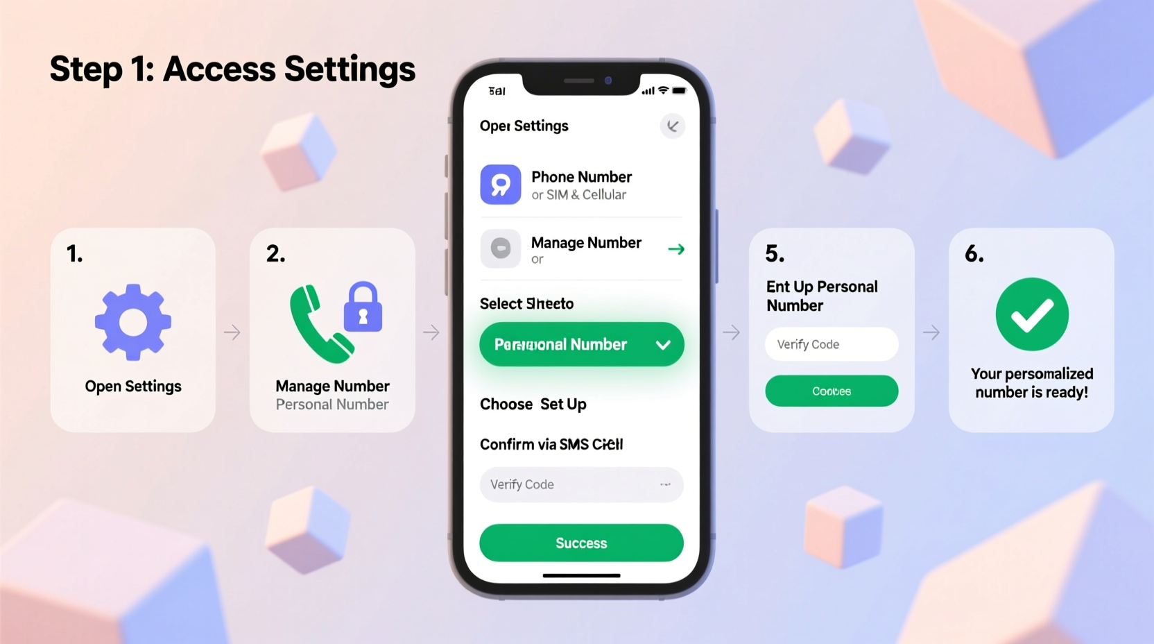 step by step guide to setting up your own personalized phone number easily