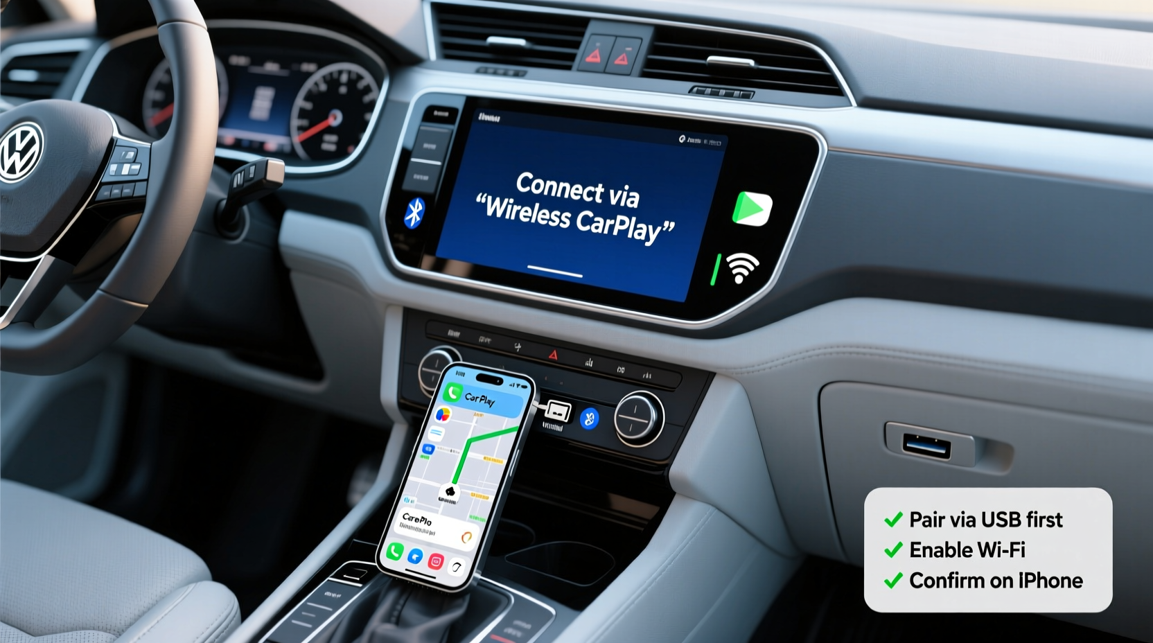 polo 8 wireless carplay install
