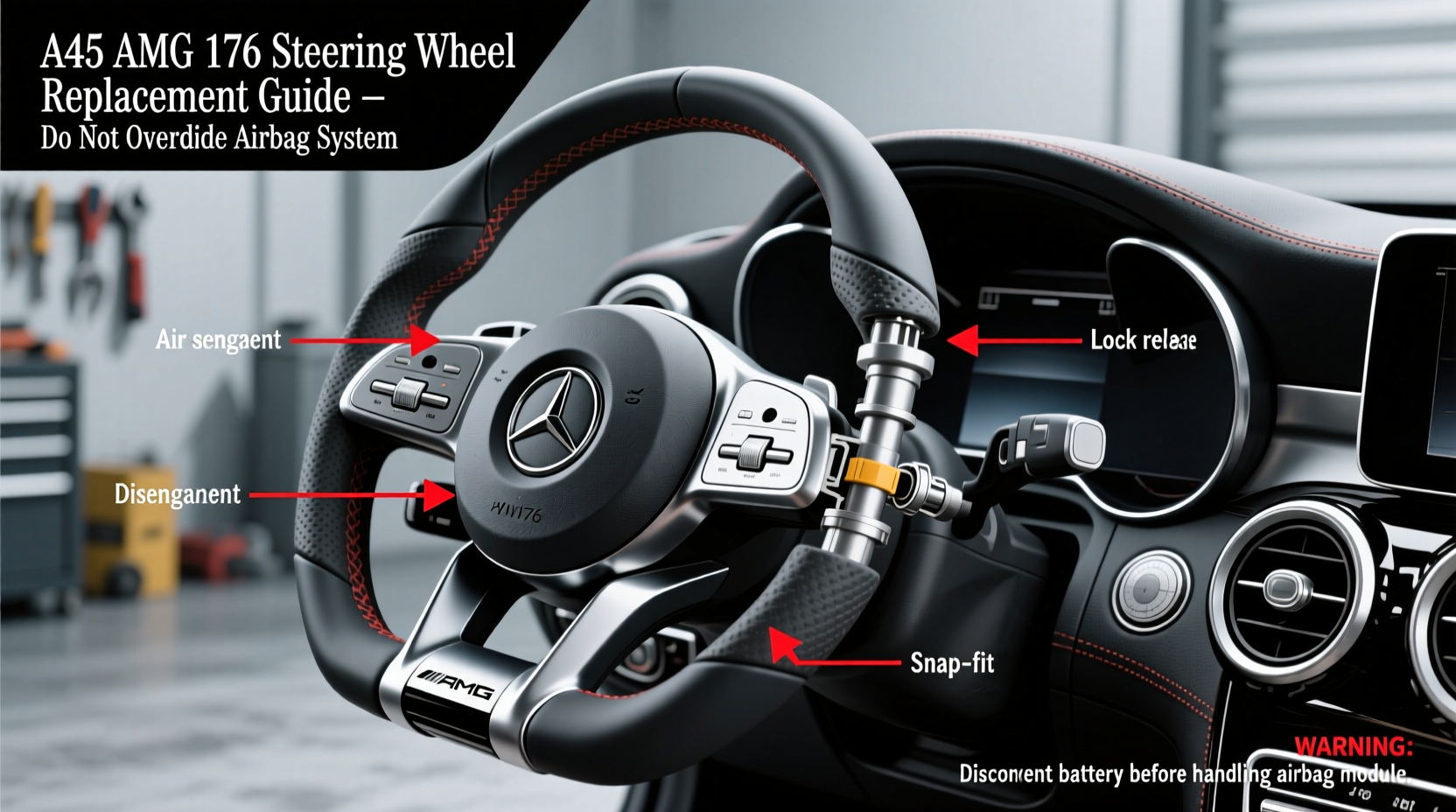 a45 amg w176 steering wheel replacement