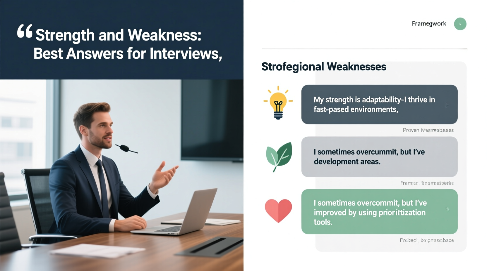 clear guide best answer for strength and weakness in interviews