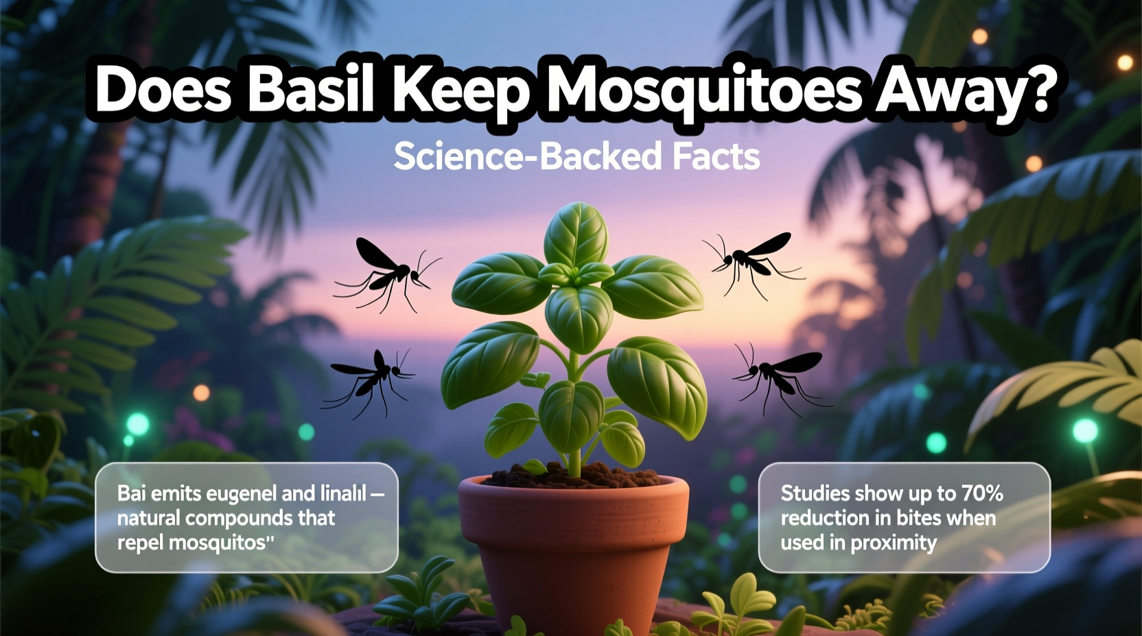 does basil keep mosquitoes away
