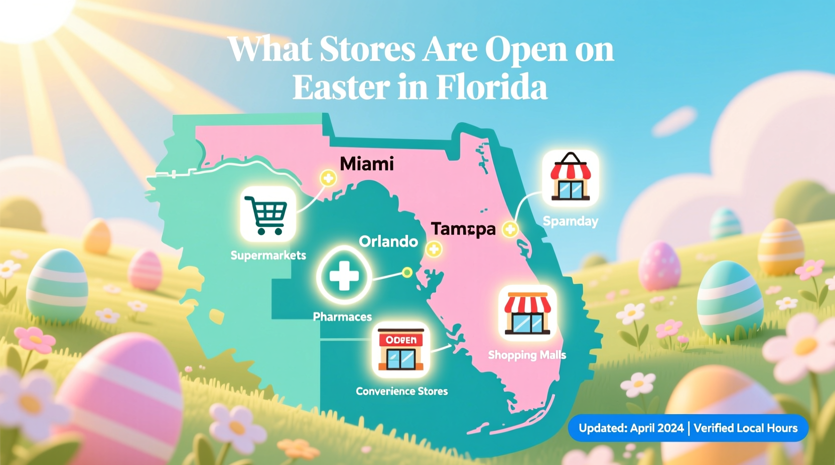what stores are open on easter in florida