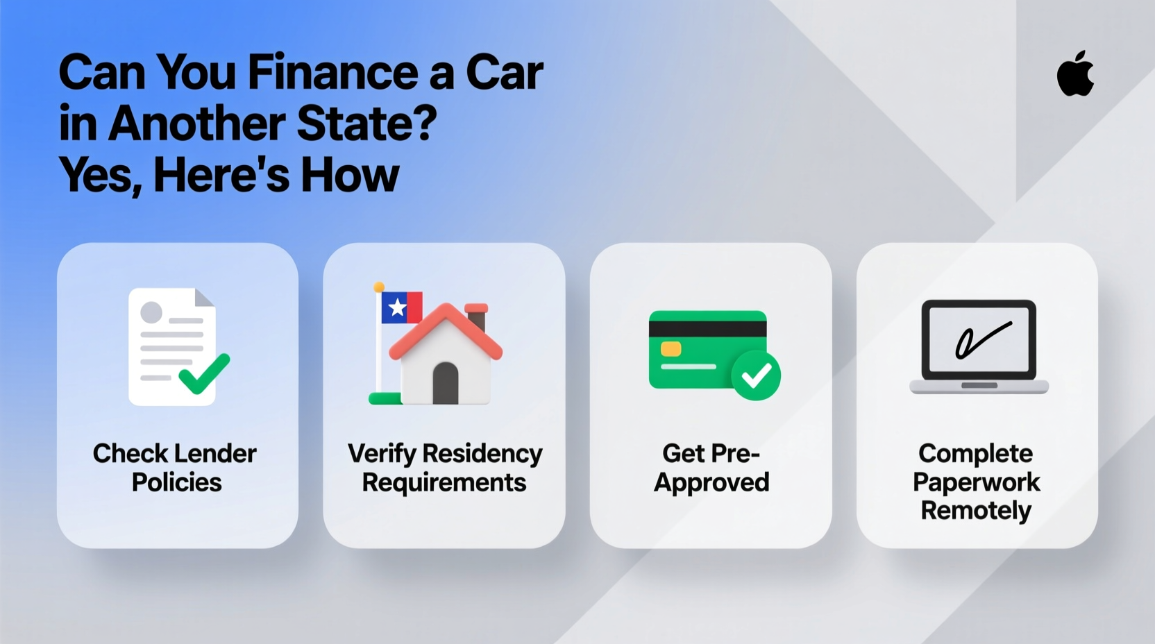 can you finance a car in another state