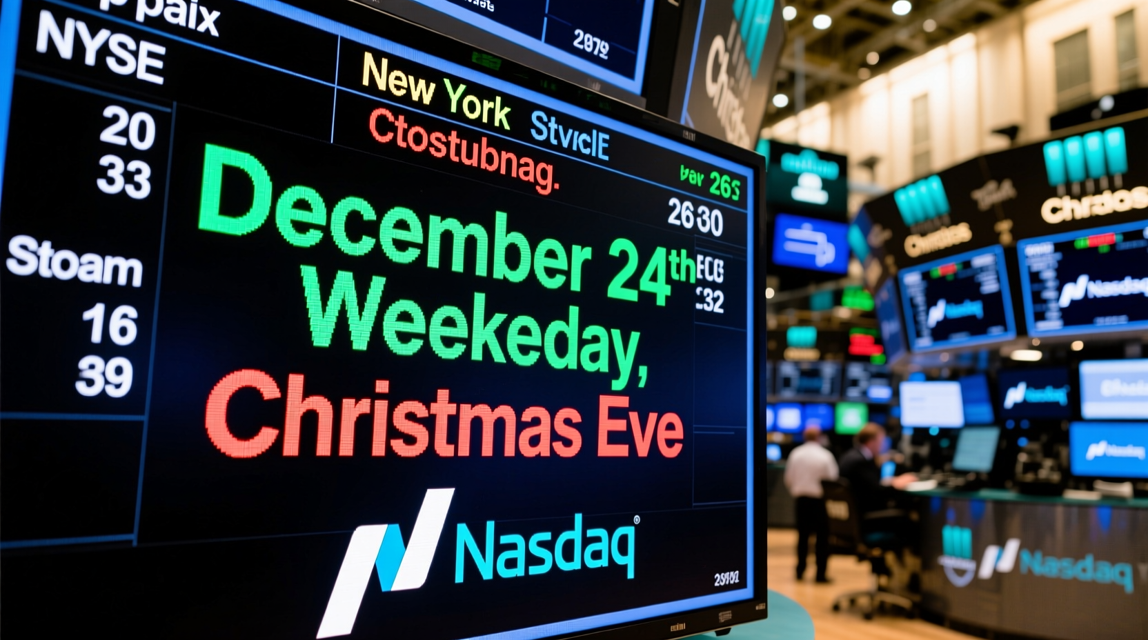 is stock market open on dec 24th