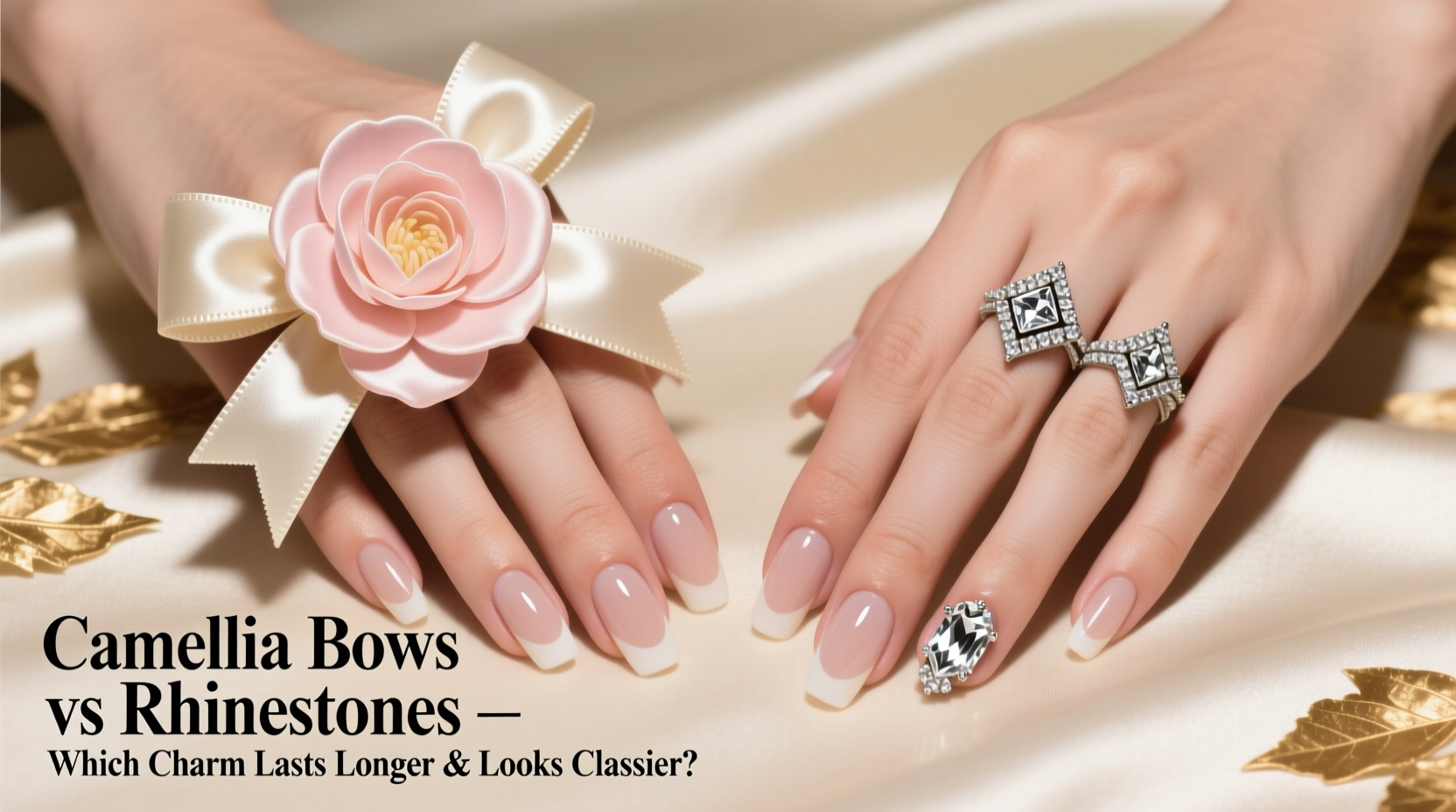 camellia bows vs rhinestones on nails which charm lasts longer and looks classier