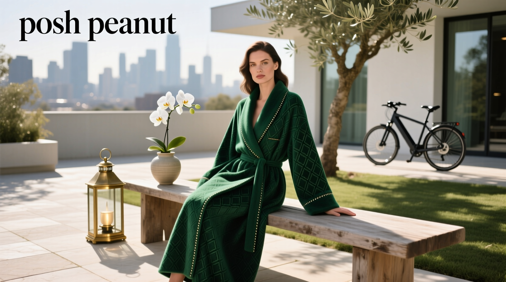 posh peanut robe for self care comfort
