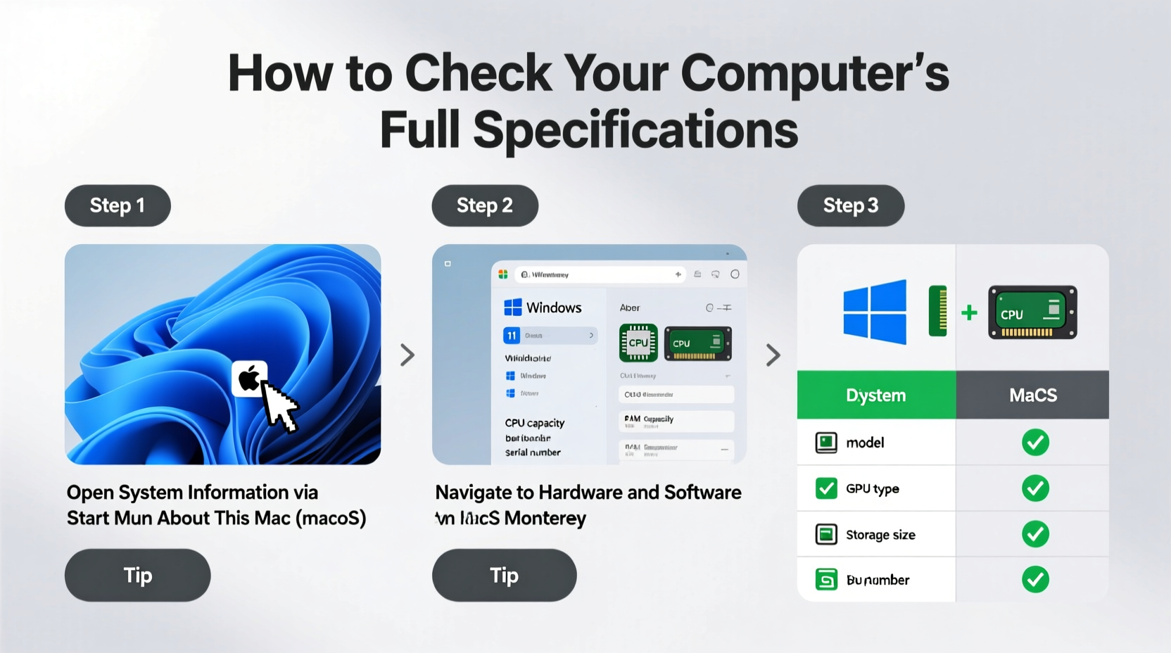 a step by step guide to accurately checking your computers full specifications