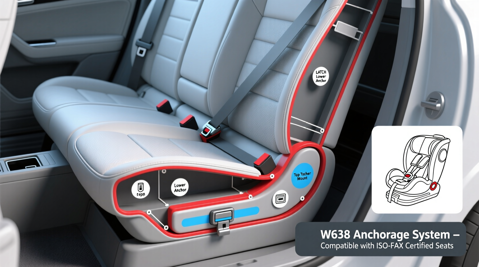 w639 child seat anchorage