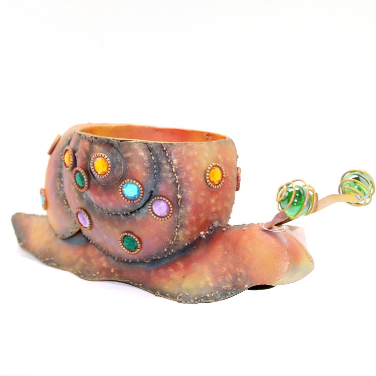 Customized Retro Europe Promotional Feature Colorful Glass Ball Bird Decoration Flower Pot