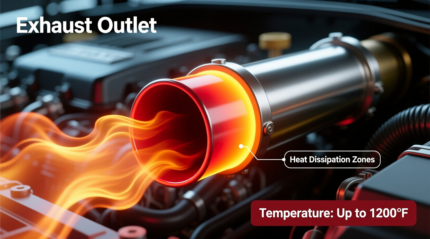 how hot do car exhausts get