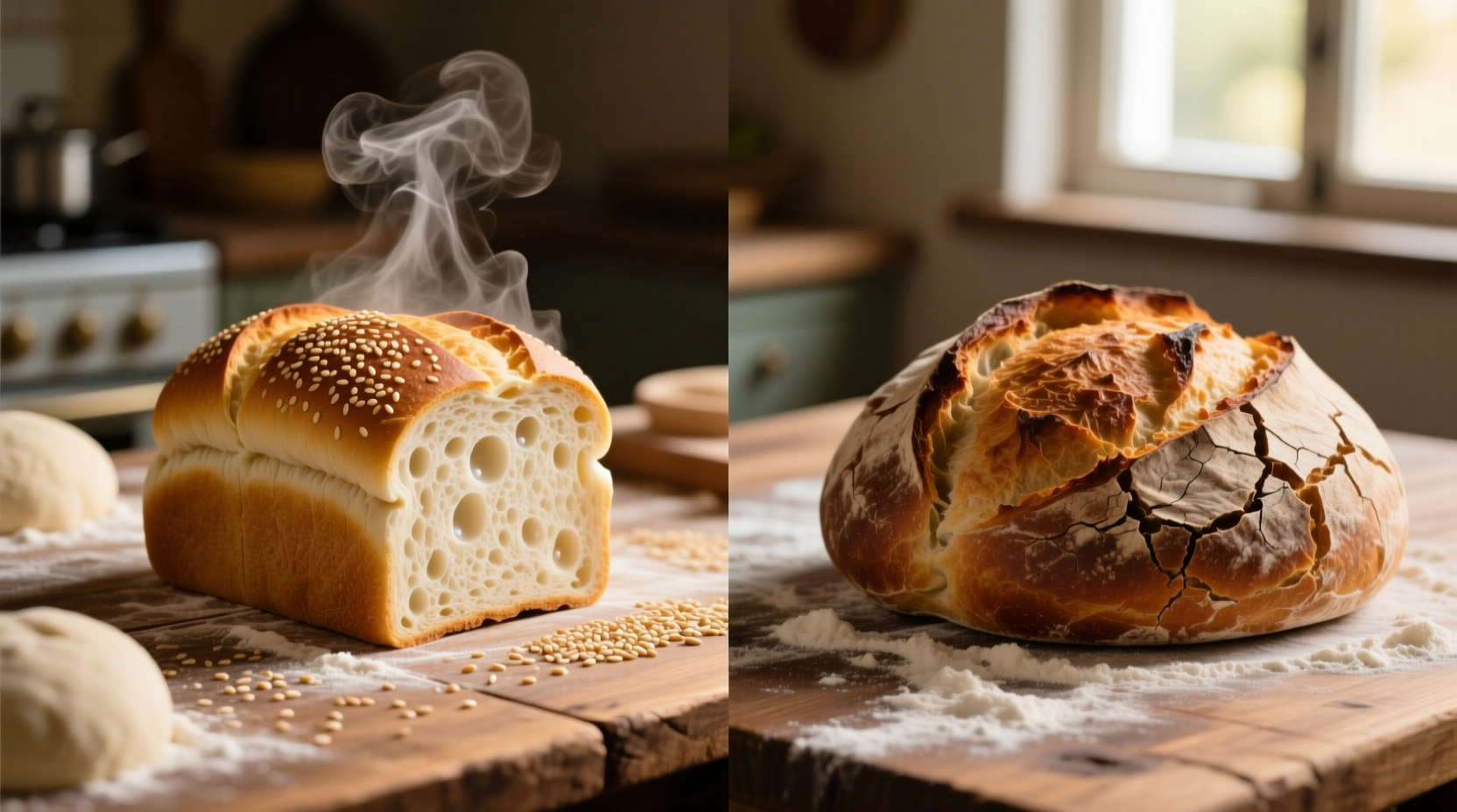 bread baking fast and slow sesame white bread recipe